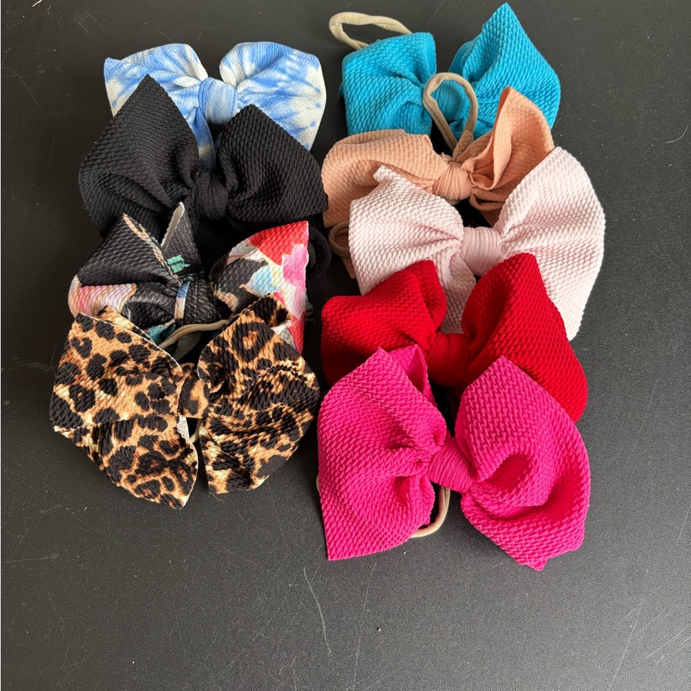 Vibrant Bow Hair Ties for Kids